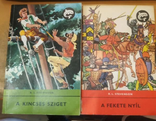 Robert Louis Stevenson - 2 db R. L. Stevenson: A kincses sziget + A fekete nyl