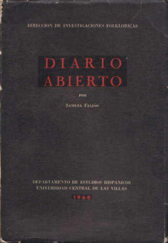 Samuel Feijoo - Diario abierto (Temas folkloricos cubanos)