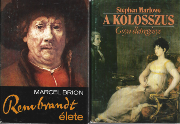 2 db letregny, Marcel Brion: Rembrandt lete, Stephen Marlowe: A kolosszus