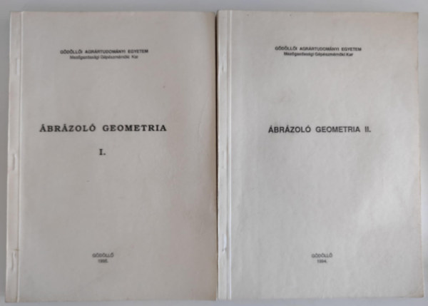 Dr. Benczik László - Ábrázoló Geometria I-II.
