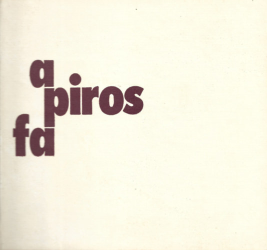 Zaharia Stancu - a piros fa