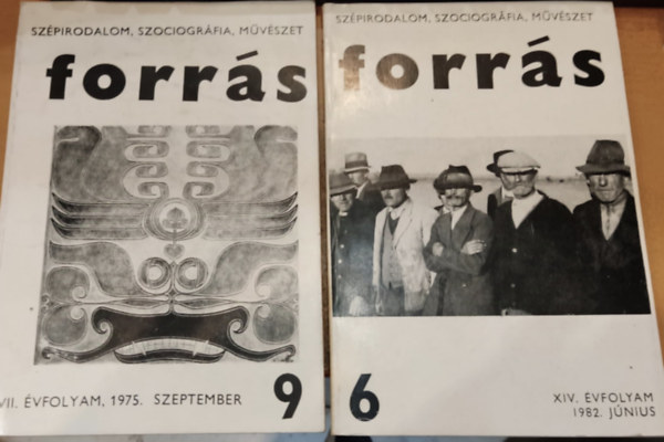 Hatvani D�niel - 2 db Forr�s (Sz�pirodalom, szociogr�fia, m�v�szet)(sz�rv�nysz�mok, lapsz�mok a term�klapon)