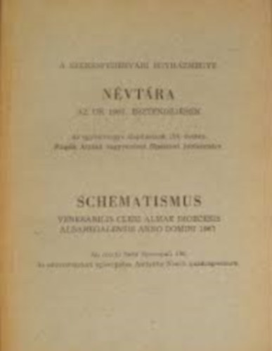 A Székesfehérvári Egyházmegye Jubileumi Névtára 1967