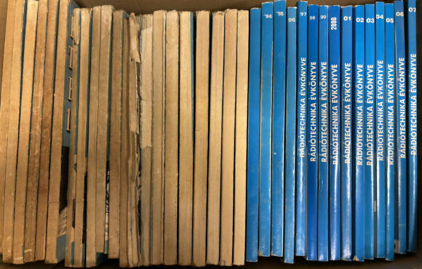 R�di�technika �vk�nyve 1971-2007. (36 db �vk�nyv)