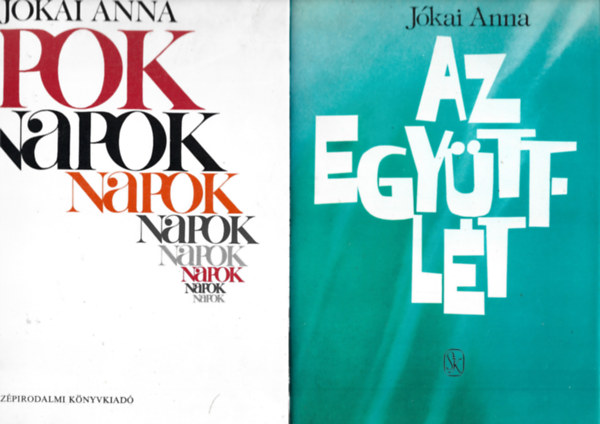 Jókai Anna - 2 db könyv, Napok, Együttlét