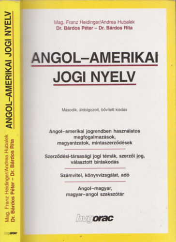 B�rdos P�ter dr.; B�rdos Rita dr. - Angol-amerikai jogi nyelv