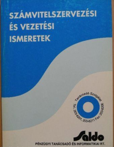 Saldo - Számvitelszervezési és vezetési ismeretek