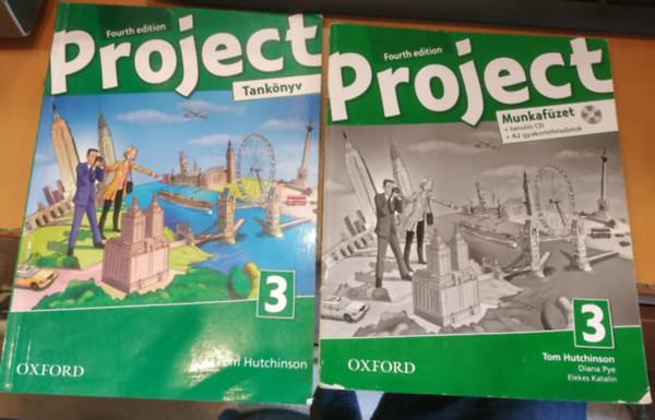 Tom Hutchinson, Diana Pye, Elekes Katalin - 2 db Project 3 Fourth Edition: Tanknyv (OX-4022637) + Munkafzet (OX-4764926)