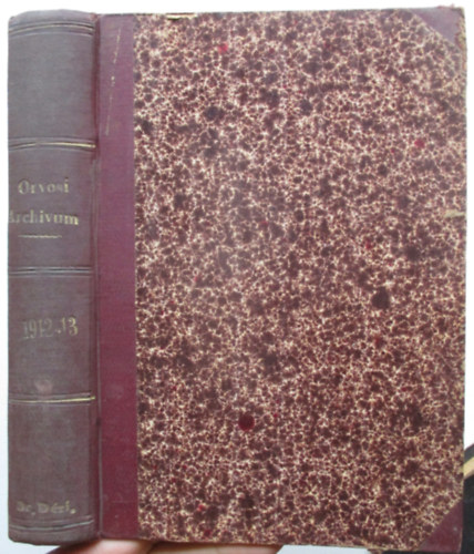 Dr. V�mossy Zolt�n - Magyar orvosi archivum XIII-XIV. k�tet egyben