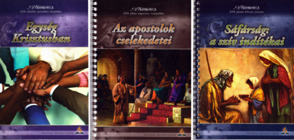Wilson Paroschi, Denis Fortin John H. H. Mathews - 3 db 1018. évi Bibliatanulmányok: Sáfárság: a szív indítékai + Az apostolok cselekedetei + Egység Krisztusban