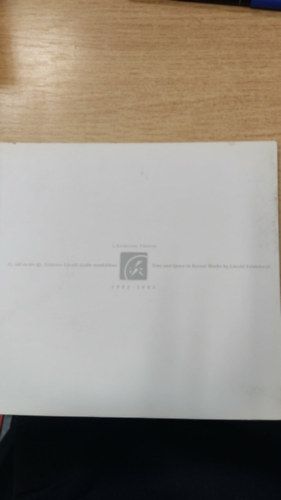 L. Kov�sznai Vikt�ria - Az id� �s t�r ifj. Szl�vics L�szl� �jabb munk�iban