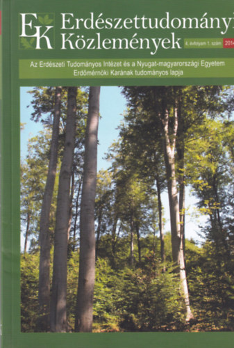 Erd�szettudom�nyi K�zlem�nyek 4. �vfolyam 1. sz�m 2014