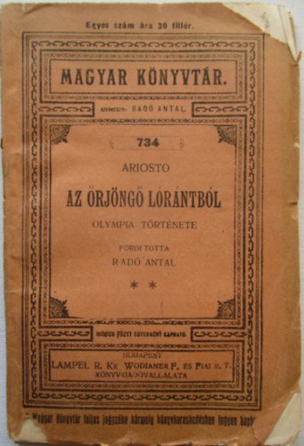 Ford.:Rad� Antal Ariosto - Az �rj�ng� l�r�ntb�l