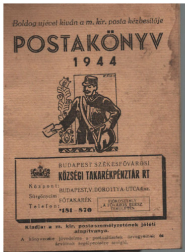 Postakönyv 1944