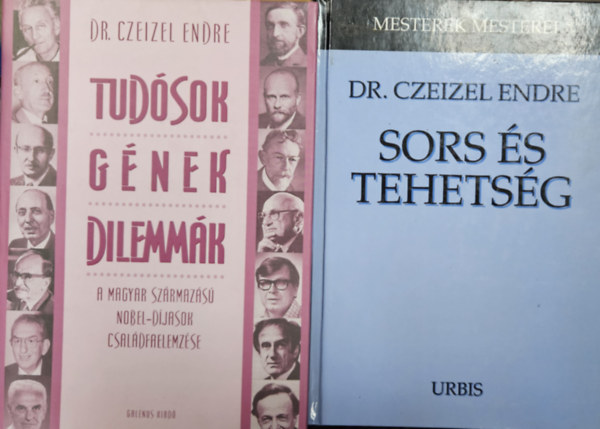 Dr. Czeizel Endre - 2 db Czeizel Endre kötet: Tudósok Gének Dilemmák + Sors és tehetség