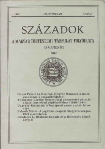 Boglr Lajos- Ferenczy Mria  (szerk) - Tanulmnyok 1986 (Trtnelem s kultra 3.)