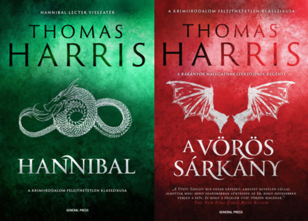Thomas Harris - A Vrs Srkny - Hannibal 1. + Hannibal - Hannibal 3. (2 m)