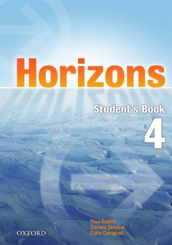 Radley-; Simons-; Daniela Simons; Campbell - Horizons 4 - Student's Book