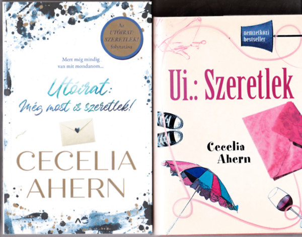 Cecelina Ahern - 2 db C. Ahern könyv: Ui.: Szeretlek + Utóirat:Még most is szeretlek (Az "Utóirat :Szeretlek" folytatása)