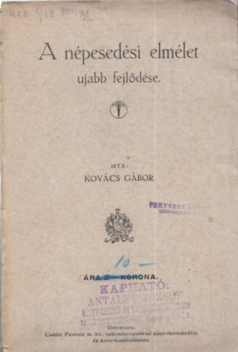 Kov�cs G�bor - A n�pesed�si elm�let ujabb fejl�d�se