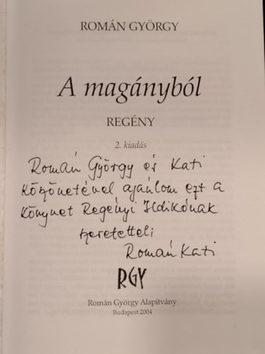 Román György - A magányból