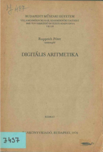 Rupprich Péter - Digitális Aritmetika