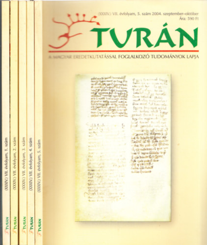 Turán (XXXIV.) VII. évfolyam 1-5. (Teljes évfolyam)