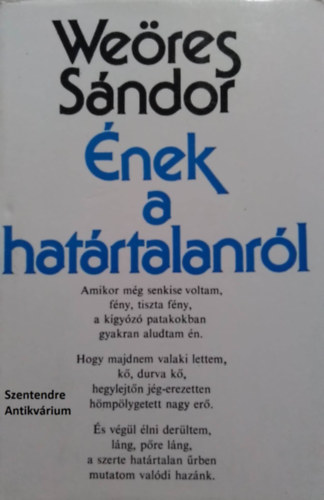 We�res S�ndor - �nek a hat�rtalanr�l:  �nnep - Megkopottan - Idyllium - �vezredek (saj�t k�ppel! szent. ant.)