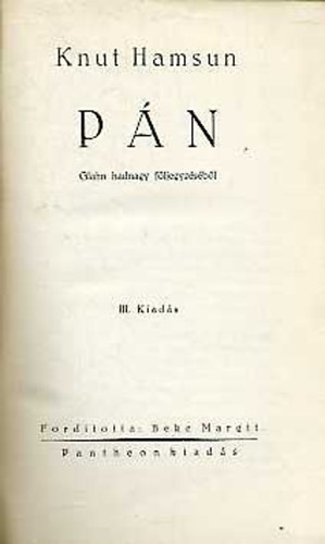 Knut Hamsun - P�n