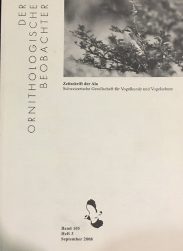 Peter Knaus - Der Ornithologische Beobachter: Zeitschrift der ALA - Band 105 Heft 3 (September 2008)