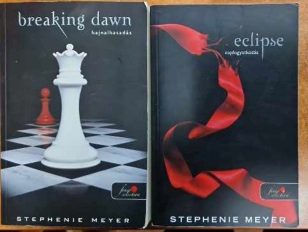 Stephenie Meyer - 2 db Meyer knyv :Eclipse-napfogyatkozs + Breaking Down-hajnalhasads