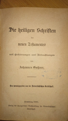 Die heiligen Schriften des neuen Testaments
