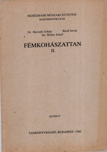 Horvth - Riedl - Wber - Fmkohszattan II.