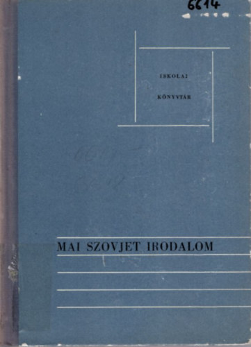 Kosaras Istv�n - Mai szovjet irodalom