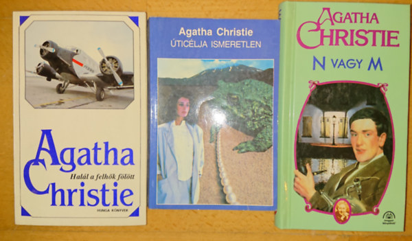 Agatha Christie - 3 db Agatha Christie krimi: N vagy M, Halla  felhk fltt, ticlja ismeretlen