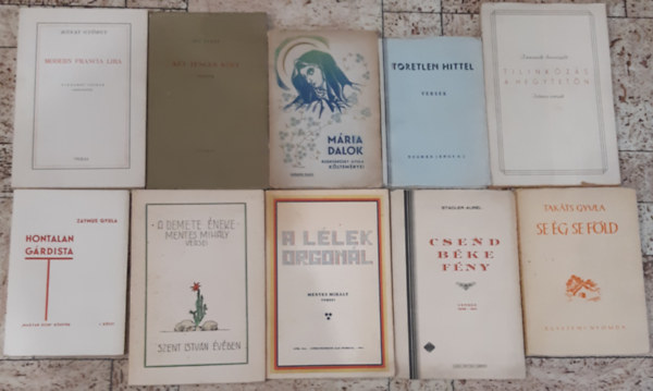 R�nay Gy�rgy - Tak�ts Gyula - Stadler Aurel - Mentes Mih�ly - Zaymus Gyula - T�z Tam�s - Rudny�nszky - Rozm�n - Tomanek - Modern francia lira - Se �g se f�ld - Csend b�ke f�ld - A l�lek orgon�l - A remete �neke - Hontalan g�rdista - K�t tenger k�zt - M�ria dalok - T�retlen hittel - Tilink�z�s a hegytet�n