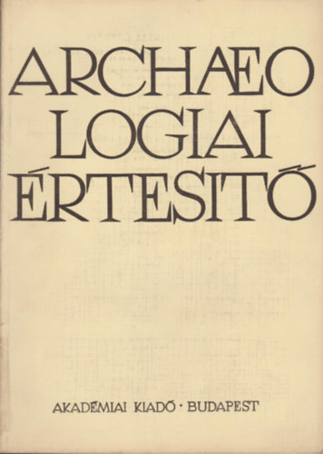Archaeologiai rtest 1971. 1. szm