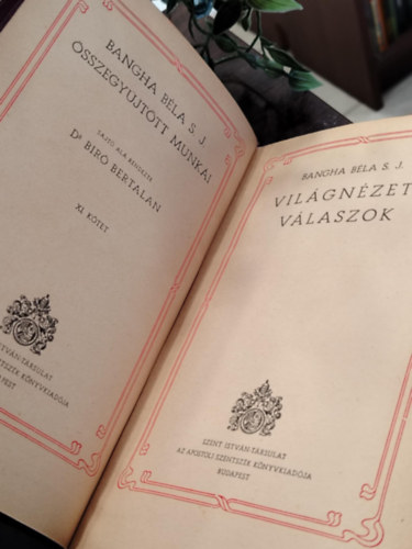 Bangha B�la S. J. - Bangha B�la S. J. �sszegy�jt�tt munk�inak XI. k�tete - Vil�gn�zeti v�laszok