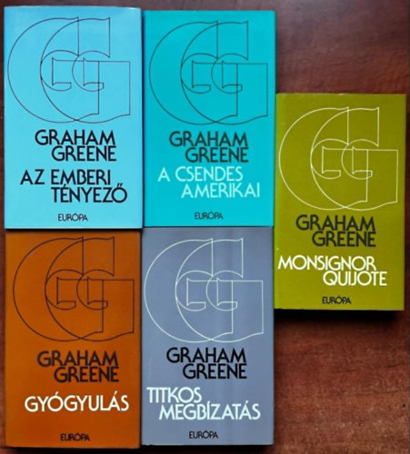 Graham Green - 5db Graham Green:Az emberi tnyez,Monsignor Quijote,A csendes amerikai,Gygyuls,titkos megbzats