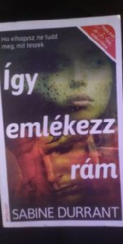 Sabine Durrant - gy emlkezz rm