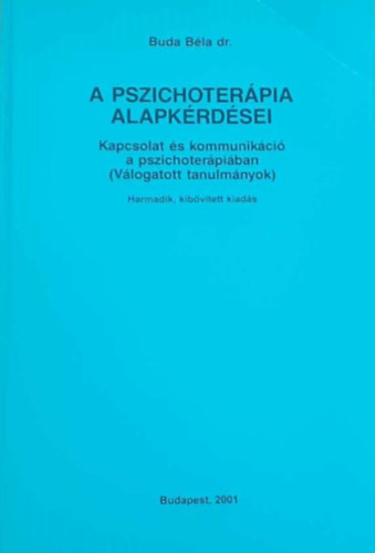 Dr. Buda Bla - A pszichoterpia alapkrdsei
