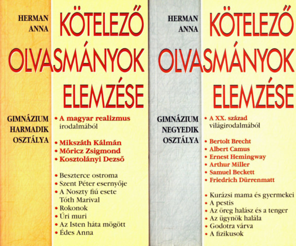 Herman Anna - 2  db Ktelez olvasmnyok elemzse 5. + 8.
