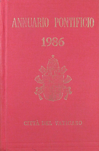 Annuario Pontificio per l'anno 1986