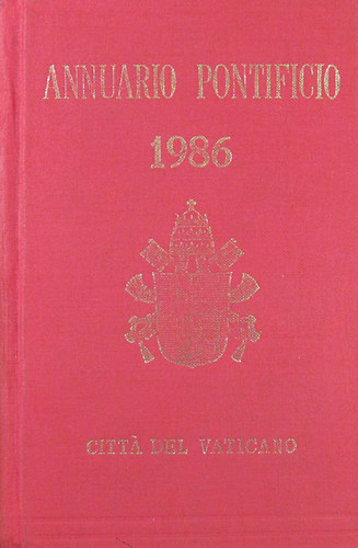 Annuario Pontificio per l'anno 1986