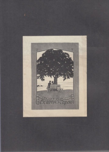 Ex Libris J. Capek r (eredeti nyomat)