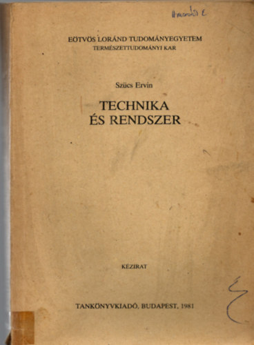 Sz�cs Ervin - Technika �s rendszer