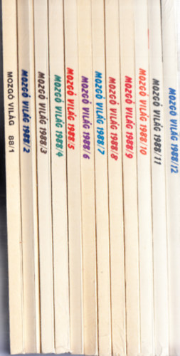 P.Sz�cs Julianna f�szerkeszt� - Mozg� Vil�g 1988, 1-12 teljes �vfolyam, lapsz�monk�nt