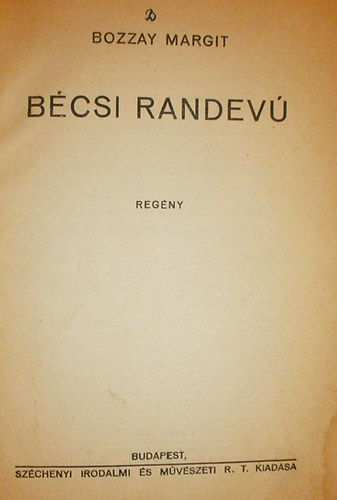 Bozzay Margit - Bcsi randev