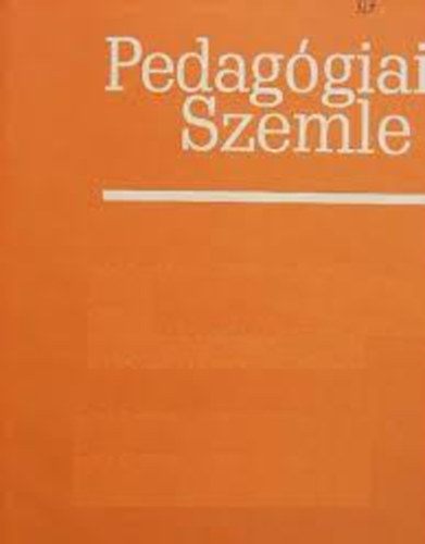 Pedaggiai Szemle 1986 November