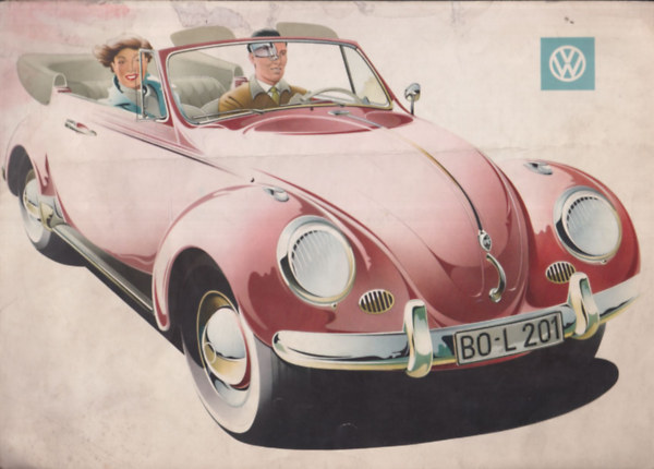 Volkswagen Bogár cabrió prospektus, 1960 körüli